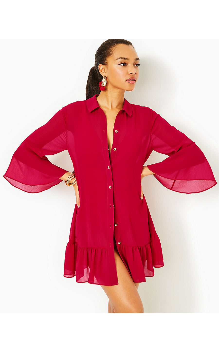 LINLEY COLLARED COVERUP